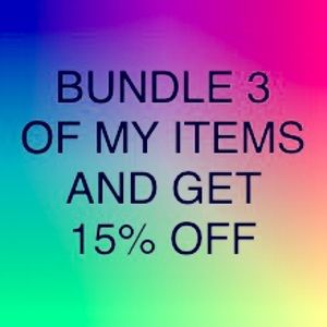 BUNDLE 3, GET 15% OFF